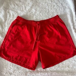 OG LAVA RED Kortni Jeane Retro Swim Shorts